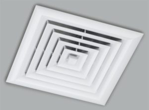 Whirly Mate Closeable Ceiling Vent installed to a ceiling