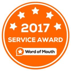 2017 Customer Service Award WordOfMouth.com.au