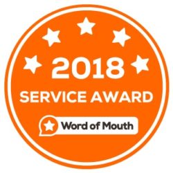 2018 Customer Service Award WordOfMouth.com.au