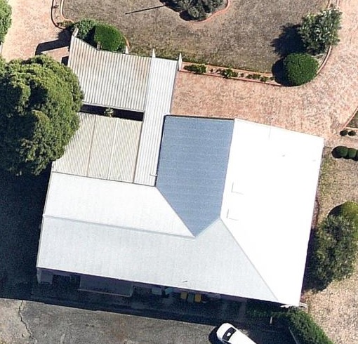 After Metal Roof Replacement Satellite Image