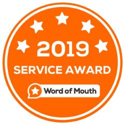 2019 Customer Service Award WordOfMouth.com.au